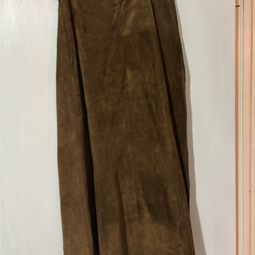 Breckenridge Brown Maxi A-Line Skirt